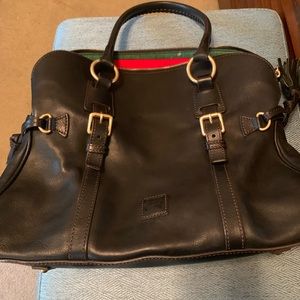 Large Florentine Domes Buckle Leather Satchel